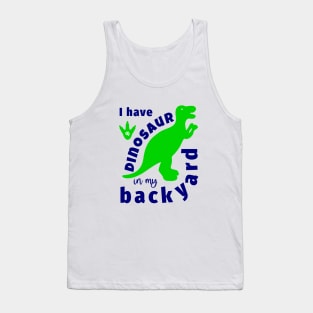 Funny quote with dinosaur silhouette Tank Top